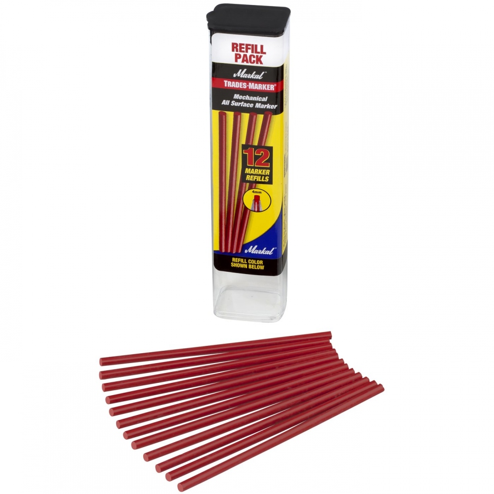 pics/Markal/Trades-Marker refills 12/markal-trades-marker-refills-12-pack-red.jpg